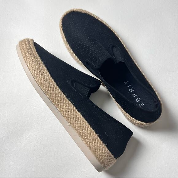ESPRIT Women's Black  Erika Espadrille Slip-On Sneaker Sz 6.5 - Picture 9 of 10